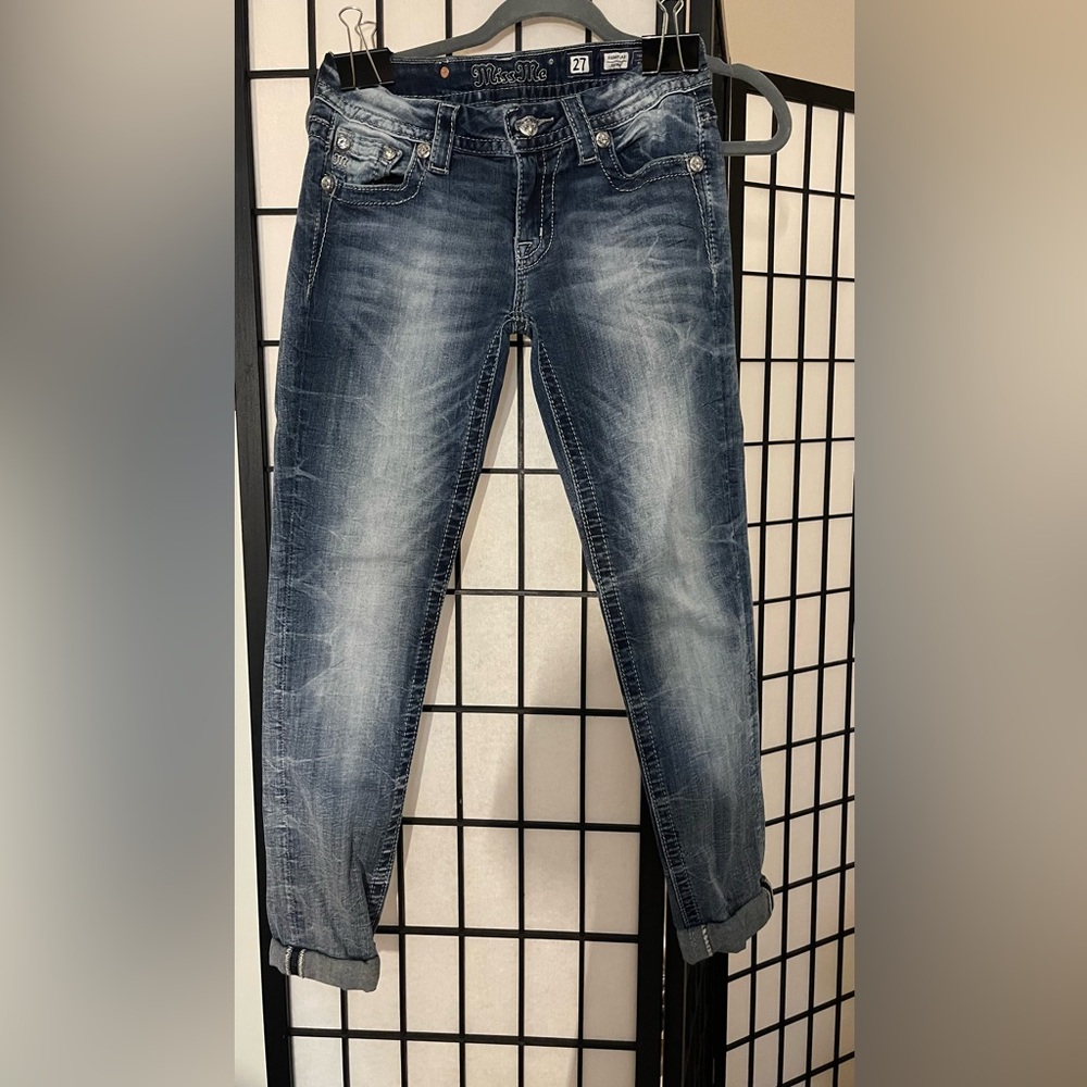 Size 27 Miss Me skinny jeans from Buckle.